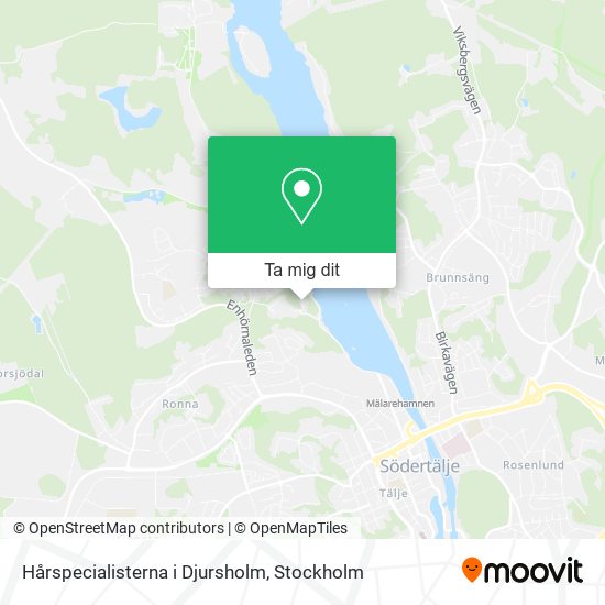Hårspecialisterna i Djursholm karta