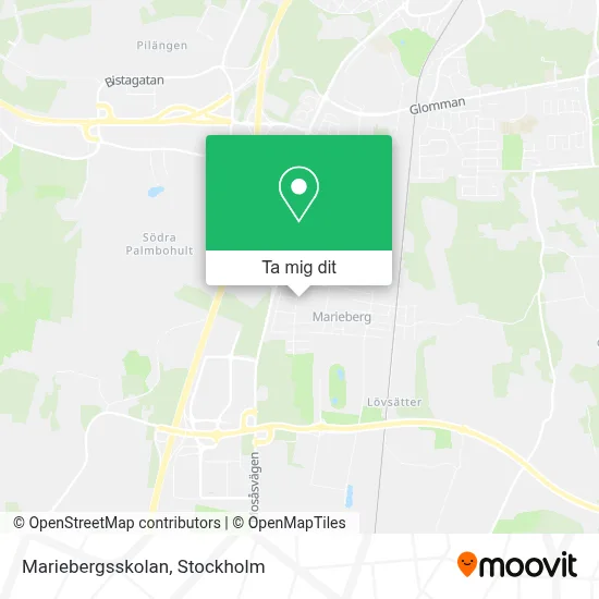 Mariebergsskolan karta