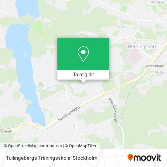Tullingebergs Träningsskola karta