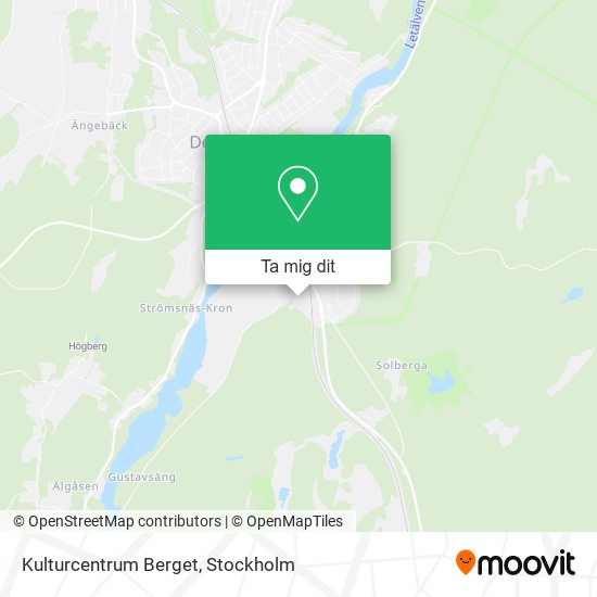 Kulturcentrum Berget karta
