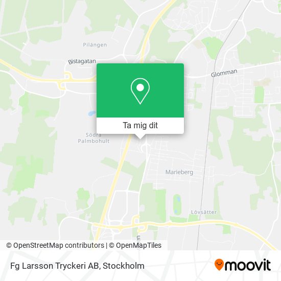 Fg Larsson Tryckeri AB karta