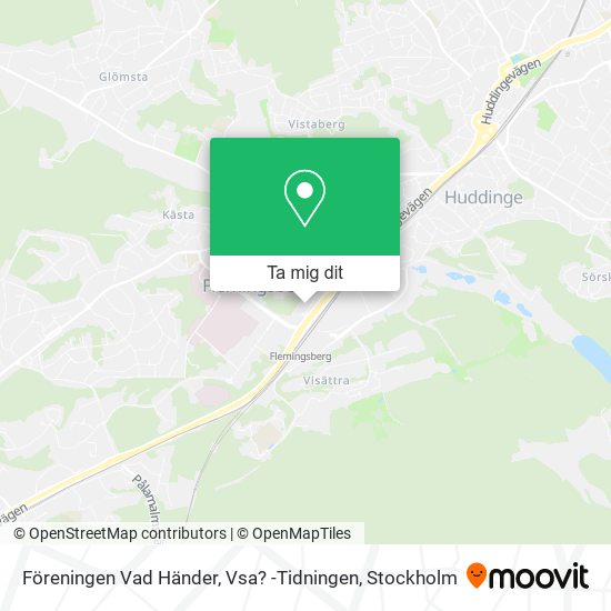 Föreningen Vad Händer, Vsa? -Tidningen karta