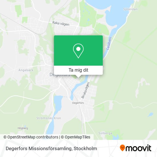 Degerfors Missionsförsamling karta