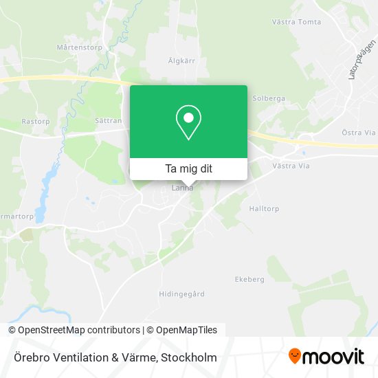 Örebro Ventilation & Värme karta