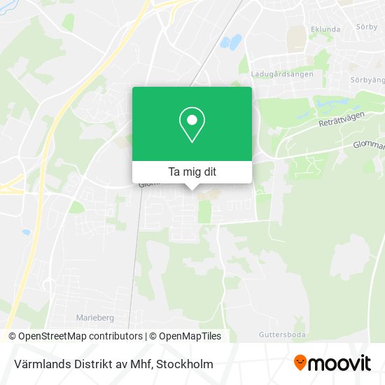 Värmlands Distrikt av Mhf karta