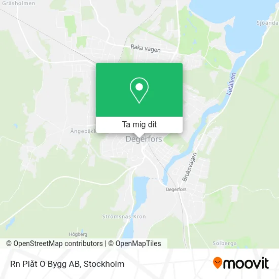 Rn Plåt O Bygg AB karta