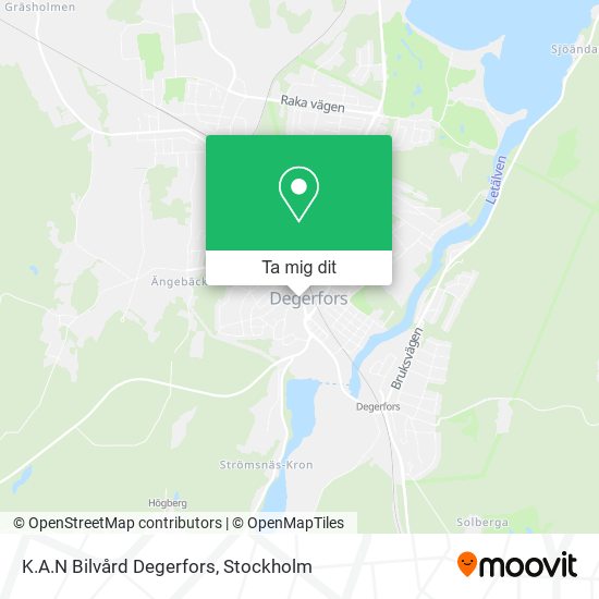 K.A.N Bilvård Degerfors karta