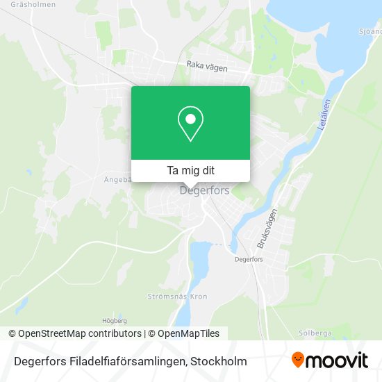 Degerfors Filadelfiaförsamlingen karta