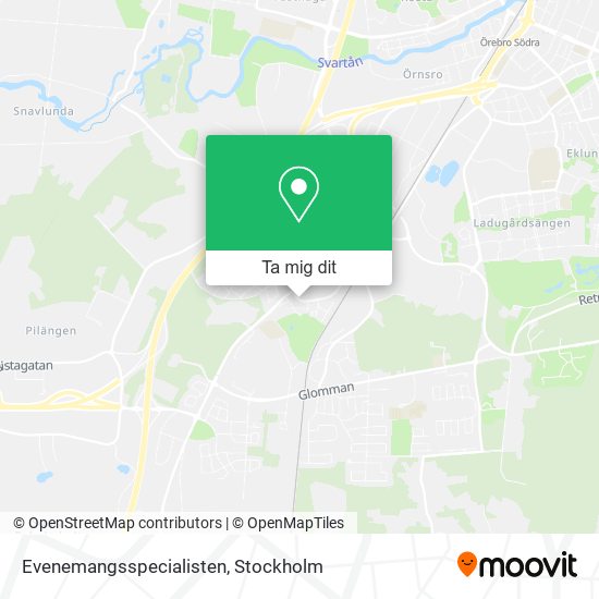 Evenemangsspecialisten karta