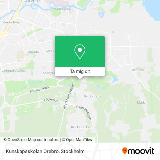 Kunskapsskolan Örebro karta