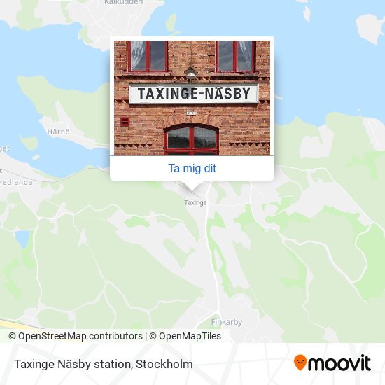 Taxinge Näsby station karta