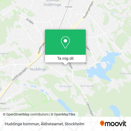 Huddinge kommun, Äldreteamet karta