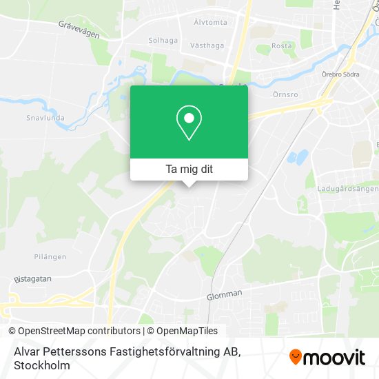 Alvar Petterssons Fastighetsförvaltning AB karta