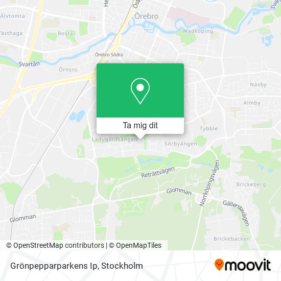 Grönpepparparkens Ip karta