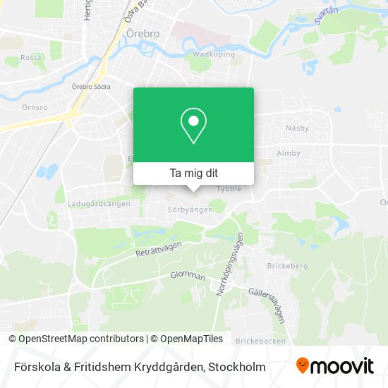 Förskola & Fritidshem Kryddgården karta