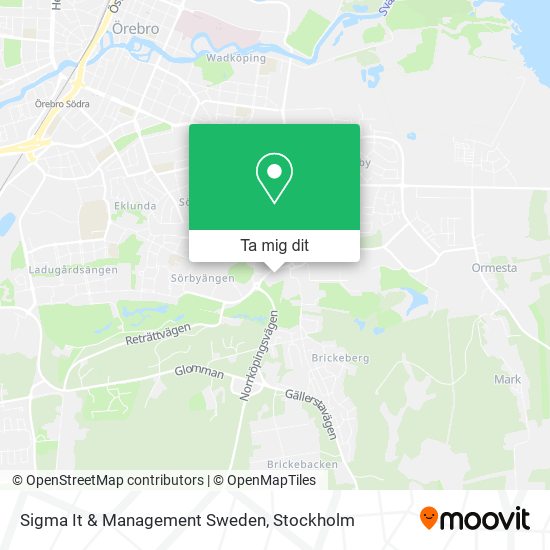 Sigma It & Management Sweden karta