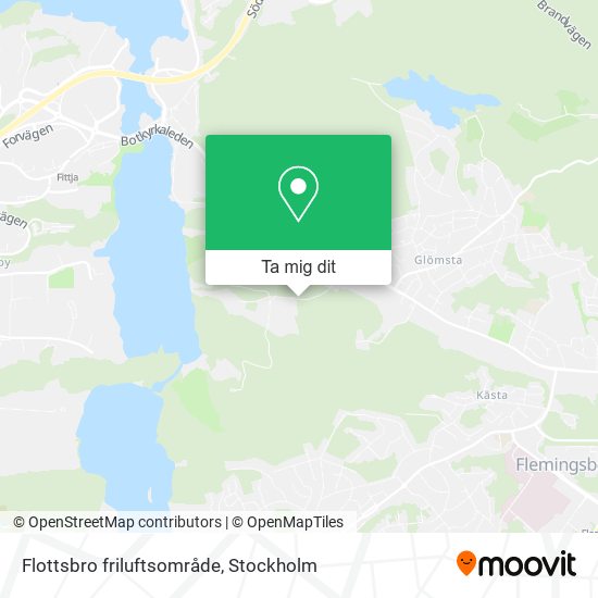 Flottsbro friluftsområde karta