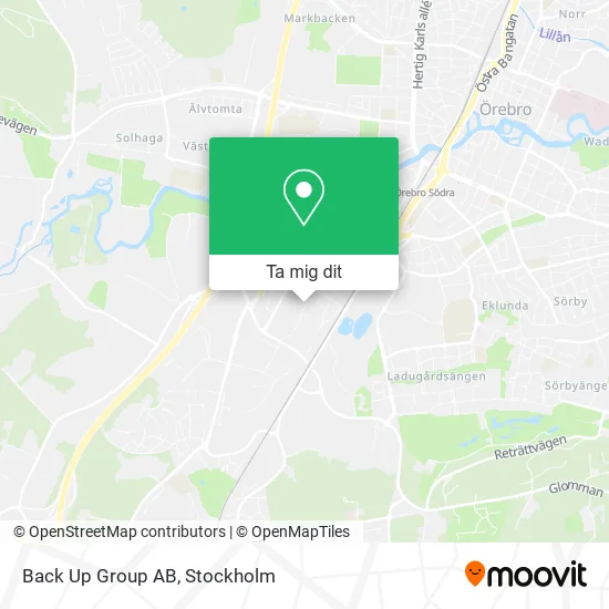 Back Up Group AB karta