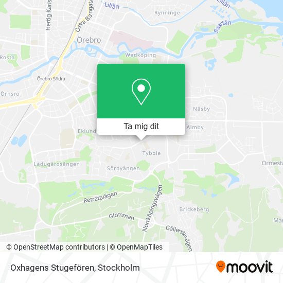 Oxhagens Stugefören karta