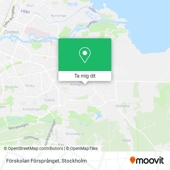 Förskolan Försprånget karta