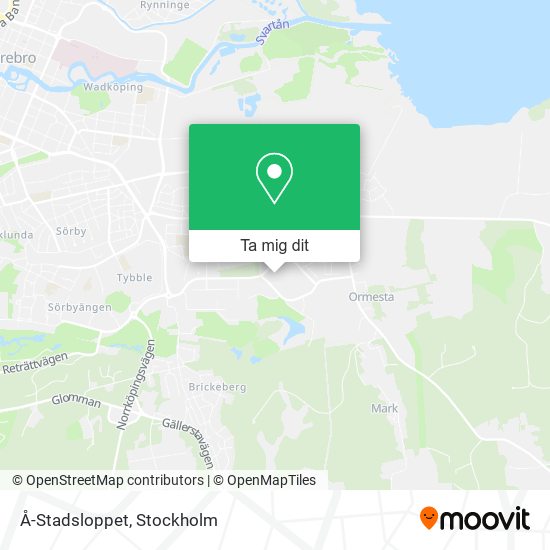 Å-Stadsloppet karta