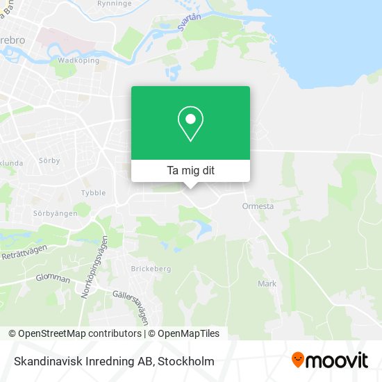 Skandinavisk Inredning AB karta