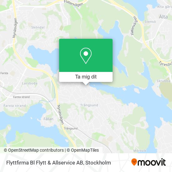 Flyttfirma Bl Flytt & Allservice AB karta