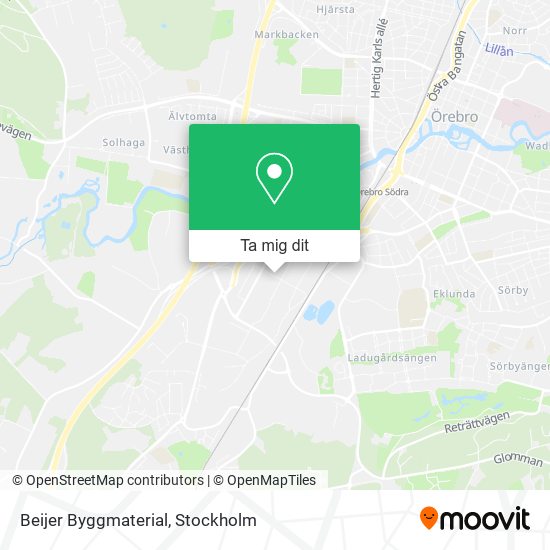 Beijer Byggmaterial karta
