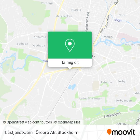 Låstjänst-Järn i Örebro AB karta