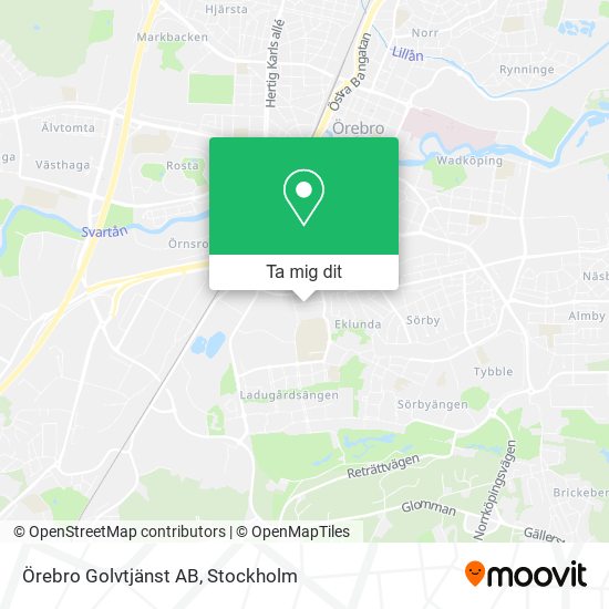 Örebro Golvtjänst AB karta