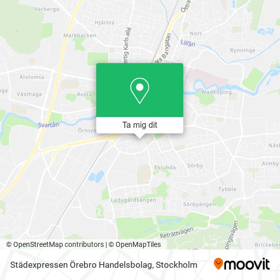 Städexpressen Örebro Handelsbolag karta