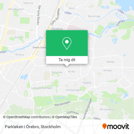Parkleken i Örebro karta