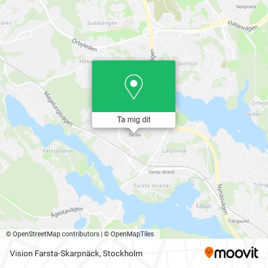 Vision Farsta-Skarpnäck karta