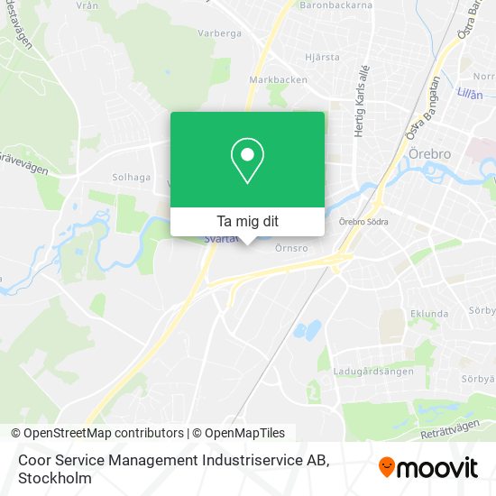 Coor Service Management Industriservice AB karta