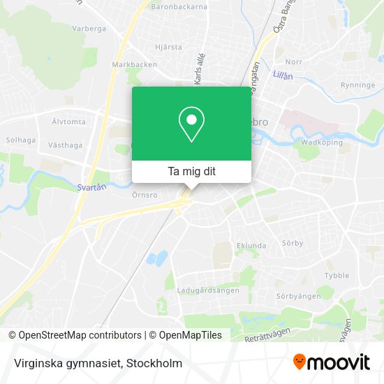 Virginska gymnasiet karta