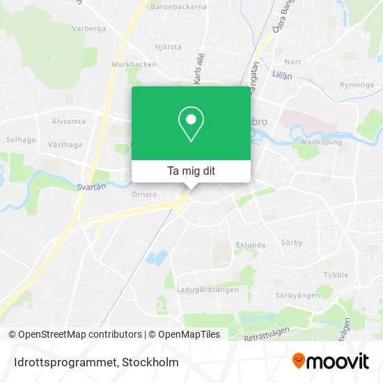 Idrottsprogrammet karta