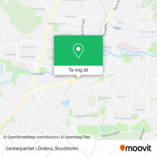Centerpartiet i Örebro karta