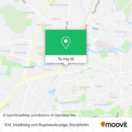 Kitt, Inredning och Businesslounge karta