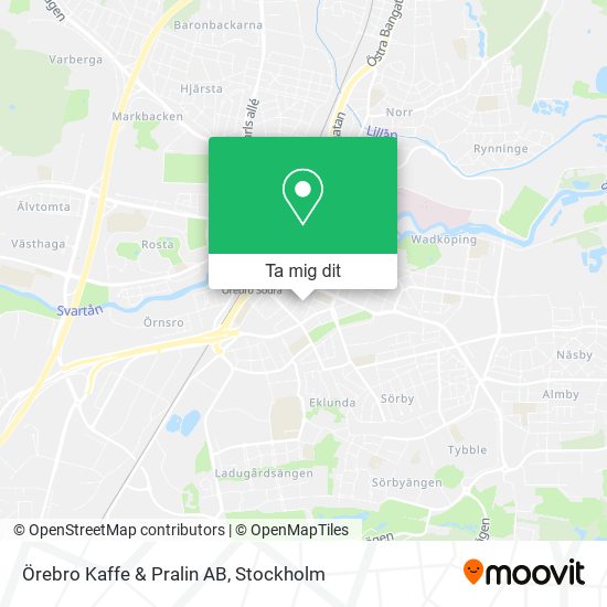 Örebro Kaffe & Pralin AB karta