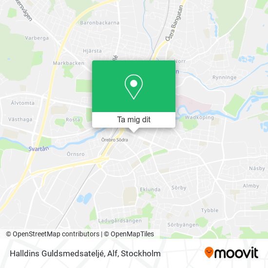 Halldins Guldsmedsateljé, Alf karta