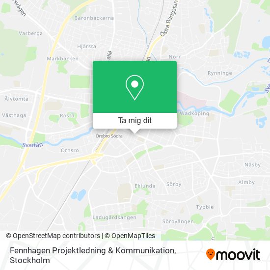 Fennhagen Projektledning & Kommunikation karta