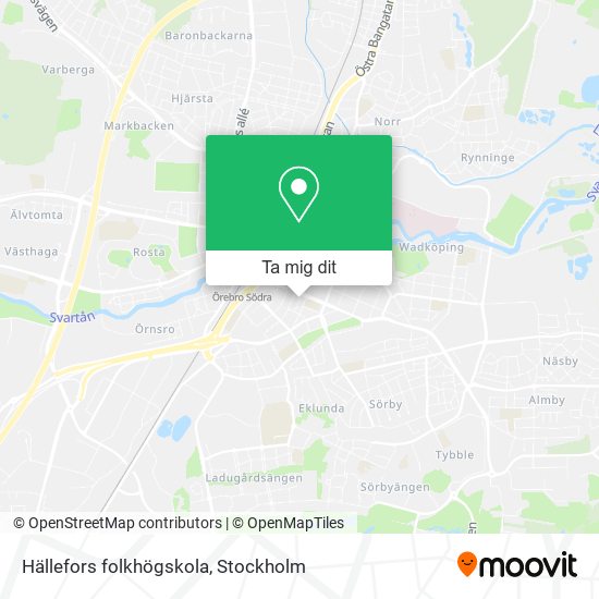 Hällefors folkhögskola karta
