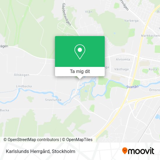 Karlslunds Herrgård karta