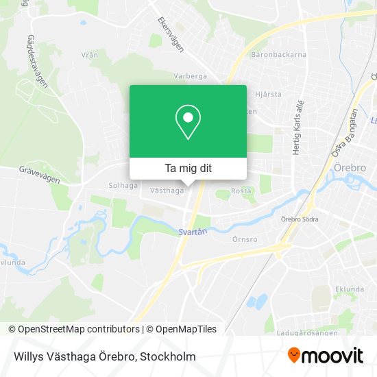 Willys Västhaga Örebro karta