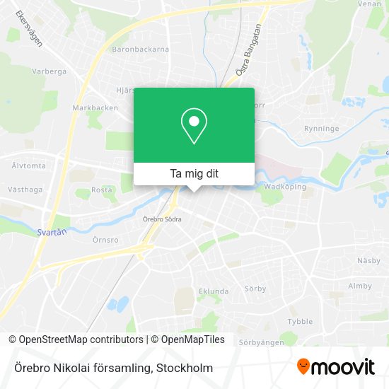 Örebro Nikolai församling karta