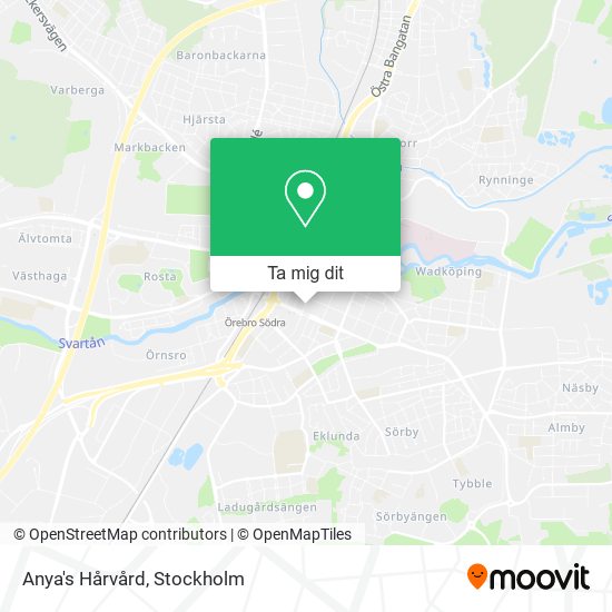 Anya's Hårvård karta