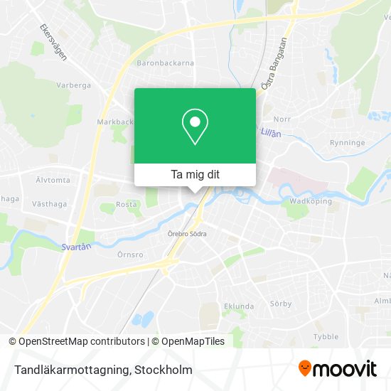 Tandläkarmottagning karta