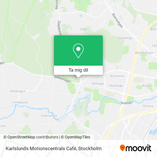 Karlslunds Motionscentrals Café karta