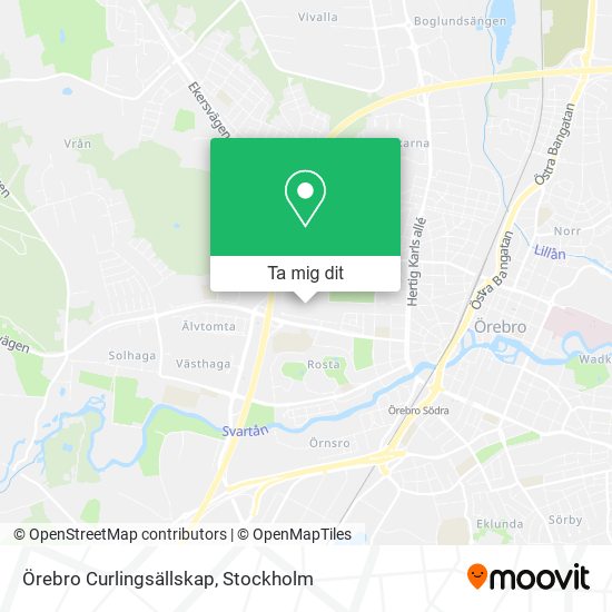 Örebro Curlingsällskap karta