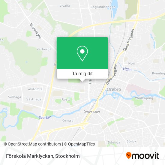 Förskola Marklyckan karta